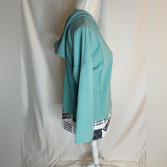 Women modest two piece hooded shirt with pants color mint size 1 ( fits M-L) - Picture 5 of 10